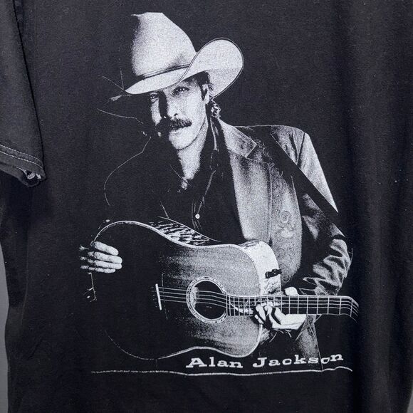 Alan Jackson Black Short Sleeve T-shirt Unisex size Small - Picture 2 of 4